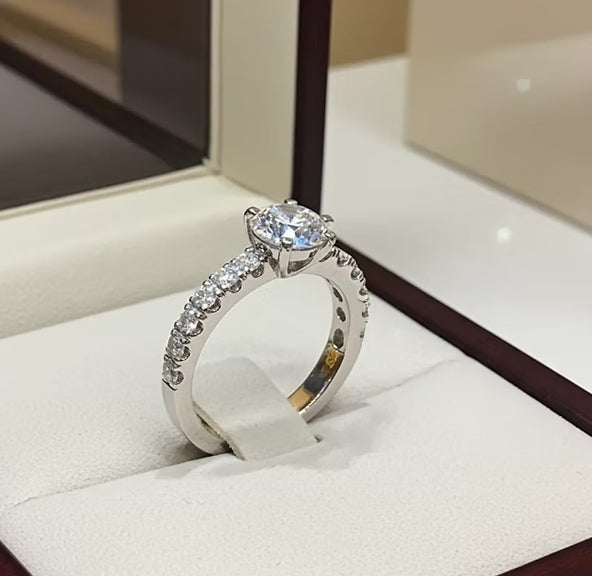 Anello di fidanzamento - 18k Oro bianco  - 2.30ct. tw. Diamante(Coltivato in laboratorio)