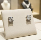 Orecchini a lobo - 18carati Oro Bianco - 1,90 ct. tw. Diamante Coltivati in Laboratorio