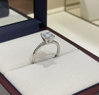 Anello - 18 carati Oro bianco - 1.30ct. tw. Diamante (Coltivato in labo