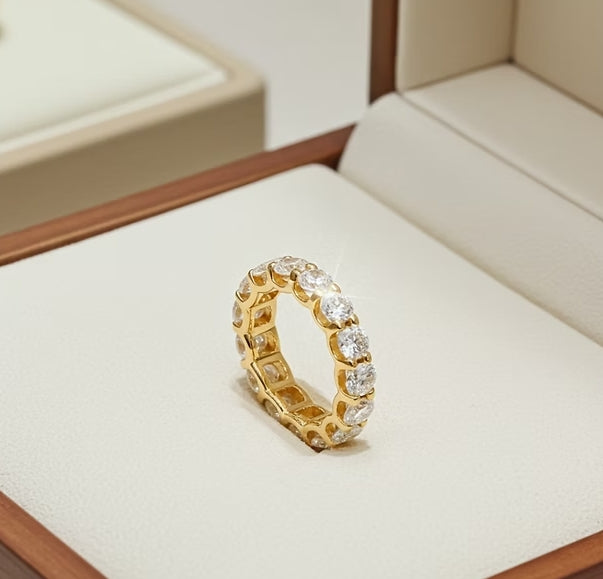 Anello riviera - 18 carati Oro giallo - 3.15ct. tw. Diamante (Coltivato in laboratorio)