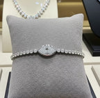 Bracciale - 18 carati Oro bianco - 6.90 ct. tw. Diamante (Coltivato in laborator