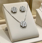 Set Collana e Orecchini in Oro 18k con diamante naturale 2,20 ct