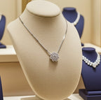 Collana - 18 carati Oro bianco - 0.80ct. tw. Diamante ( naturale)