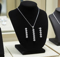 Set Completo Collana e Orecchini con diamante naturale 2,40 ct