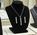Set Completo Collana e Orecchini con diamante naturale 2,40 ct