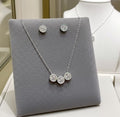 Set Completo Collana e Orecchini con diamante naturale 1,35 ct