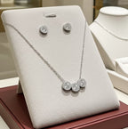 Set Completo Collana e Orecchini con diamante naturale 1,35 ct