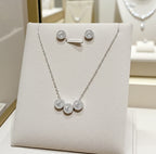 Set Completo Collana e Orecchini con diamante naturale 1,35 ct