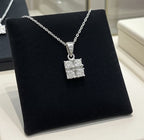 Ciondolo - 18 carati Oro bianco - 0.48ct. tw. Diamante ( naturale)