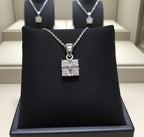 Ciondolo - 18 carati Oro bianco - 0.48ct. tw. Diamante ( naturale)