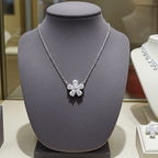 Collana a Fiore - Oro Bianco 18k diamanti naturali 1,00ct