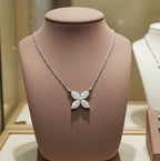Collana con Ciondolo - Oro Bianco 18k diamanti naturali 0,64 ct