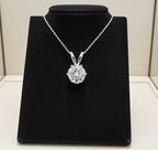 Collana punto luce con diamante naturale 0,46ct