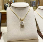 Collana punto luce in Oro Giallo  con diamante naturale 0,45ct