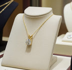 Collana punto luce in Oro Giallo  con diamante naturale 0,45ct