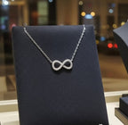 Collana con ciondolo - 18k bianco 0.21ct. tw. Diamante (Naturale)
