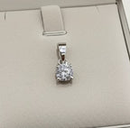 Ciondolo - 18 carati Oro bianco - 0.25ct. tw. Diamante ( naturale)