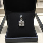 Ciondolo - 18 carati Oro bianco - 0.40ct. tw. Diamante ( naturale)