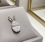 Ciondolo - 18 carati Oro bianco- 0.35ct. tw. Diamante ( naturale)