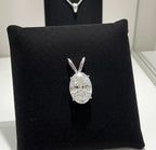 Ciondolo - 18 carati Oro bianco- 0.35ct. tw. Diamante ( naturale)