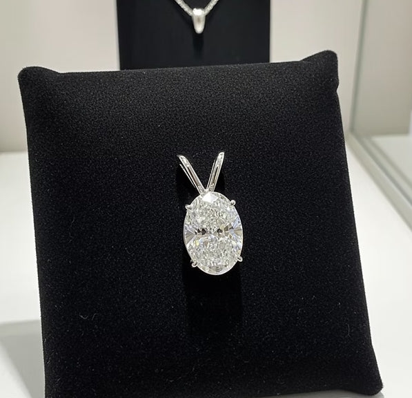 Ciondolo - 18 carati Oro bianco- 0.35ct. tw. Diamante ( naturale)