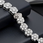 Collana tennis Fiorellino in oro 18k e diamanti naturali 7,70ct