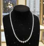 Collana tennis a cipollina in oro e diamanti naturali 6.40ct