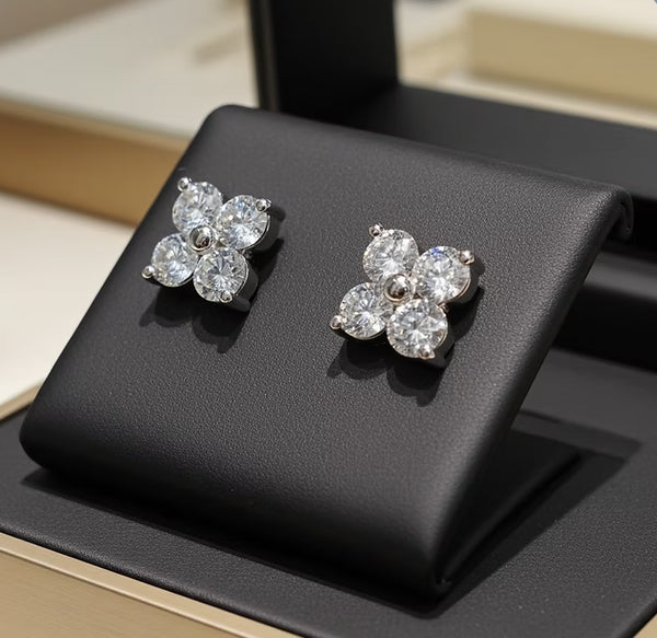 Orecchini - 18 carati Oro bianco - 0,80 ct. tw. Diamante (Naturale)