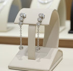 Orecchini - 18 carati Oro bianco Diamante (Naturale) - 0,80 ct Diamante