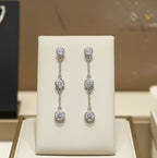 Orecchini - 18 carati Oro bianco Diamante (Naturale) - 0,90 ct Diamante