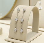 Orecchini - 18 carati Oro bianco Diamante (Naturale) - 0,90 ct Diamante