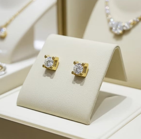 Orecchini - 18 carati Oro Giallo 18k - 0.24ct. tw. Diamante (Naturale)