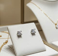 Orecchini a lobo - 18k bianco - 0.62ct. Diamante (Naturale)