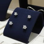 Orecchini a lobo - 18k bianco - 0.62ct. Diamante (Naturale)