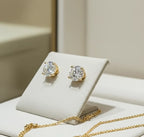 Orecchini a lobo - 18k Giallo - 0.30ct. Diamante (Naturale)