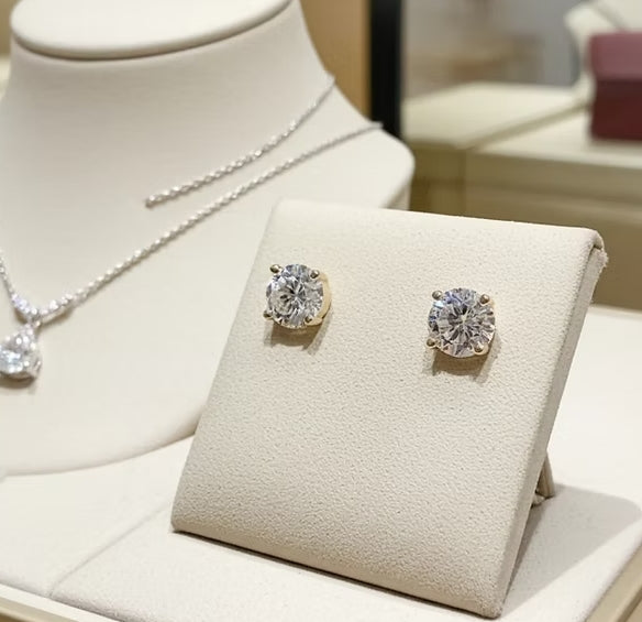 Orecchini a lobo - 18k Giallo - 0.30ct. Diamante (Naturale)