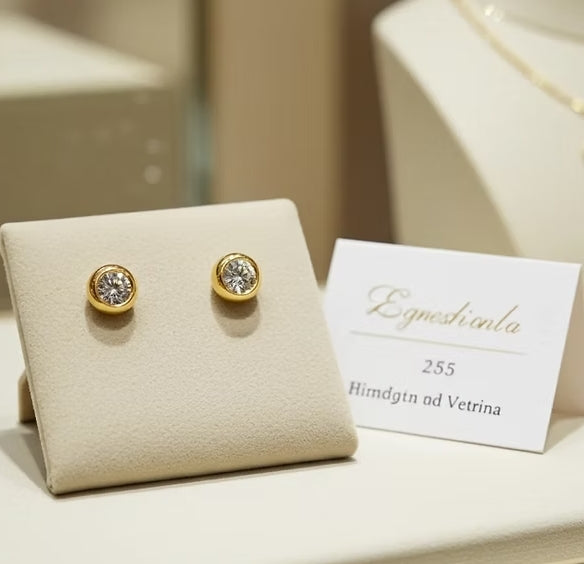 Orecchini - 18 carati Oro Giallo - 0.40ct. tw. Diamante (Naturale)