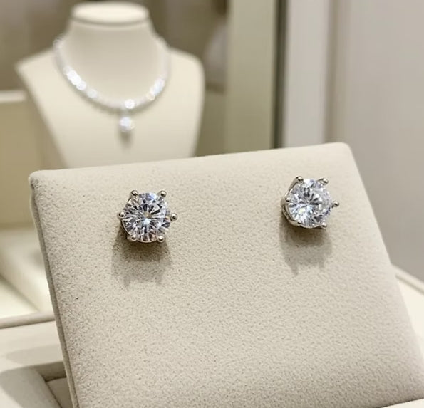 Orecchini - 18 carati Oro Bianco - 0.80ct. tw. Diamante (Naturale)