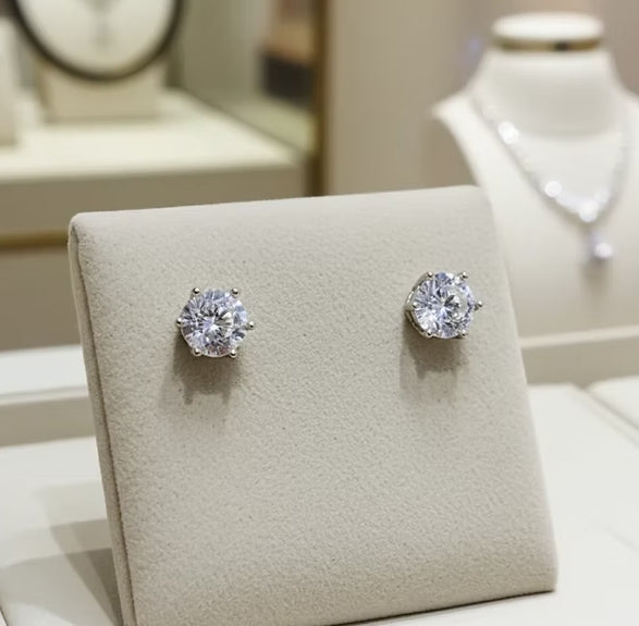 Orecchini - 18 carati Oro Bianco - 0.80ct. tw. Diamante (Naturale)
