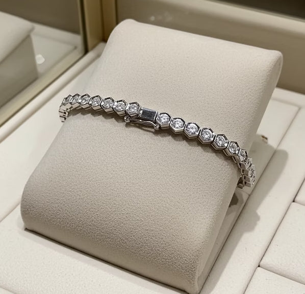 Bracciale Tennis - 18 carati Oro bianco - 2,05ct. tw. Diamante (Naturale)