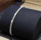 Bracciale tennis in Oro Bianco 18k diamanti naturali 2,22 ct