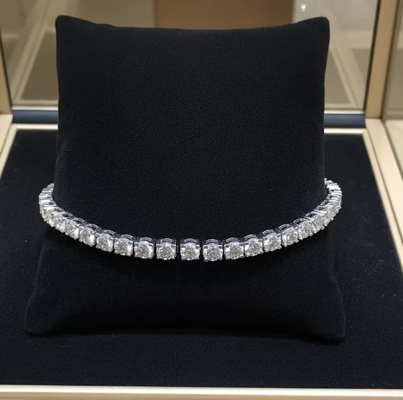 Bracciale tennis in Oro Bianco 18k diamanti naturali 2,22 ct
