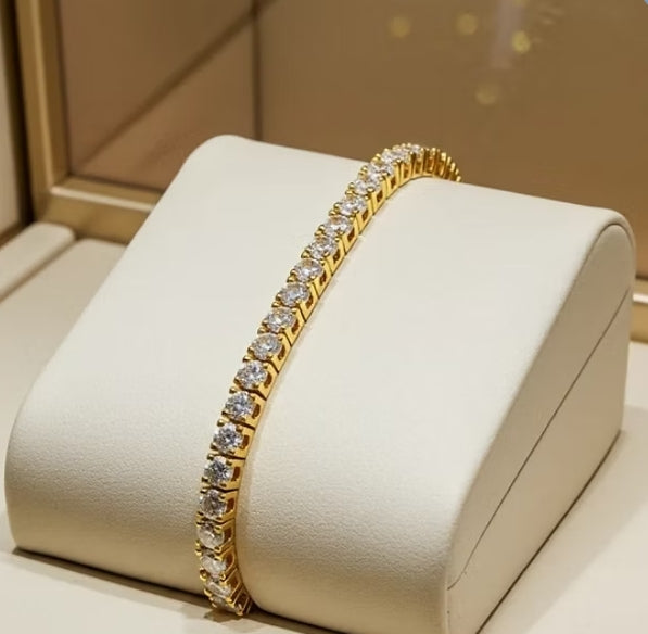 bracciale tennis con diamanti naturali 3,01 ct
