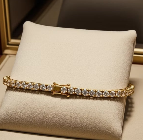 bracciale tennis con diamanti naturali 1,28 ct