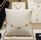 Bracciale in oro Giallo 18k - diamante naturale 0,90ct