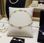 Bracciale in oro Giallo 18k - diamante naturale 0,90ct