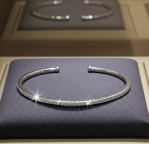 Bracciale in oro bianco 18k e diamanti naturali 1.55ct