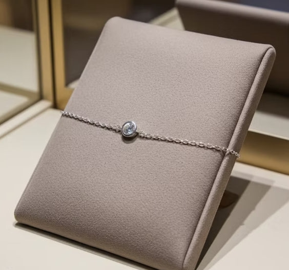 Bracciale con diamante naturale 0,15 ct