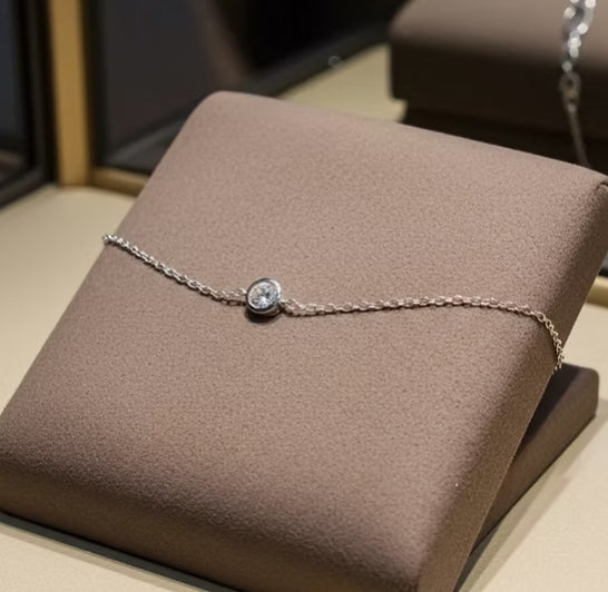 Bracciale con diamante naturale 0,15 ct