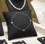 Bracciale in oro Bianco 18k - diamante naturale 0,36ct